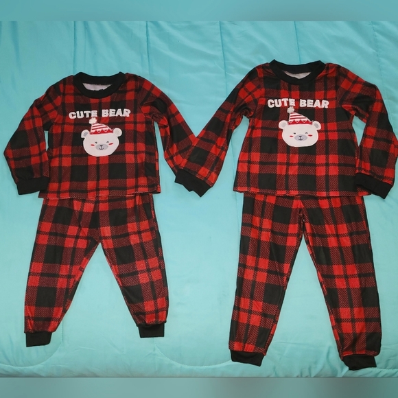 Matching Toddler Christmas PJ's! Size 2T and 3T. - Picture 1 of 12